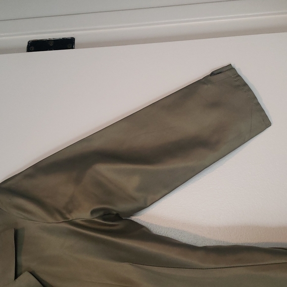 Cynthia Rowley size 2 green satin lightweight coat - Picture 5 of 12